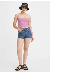 Levi Women's 501 High Rise Denim Shorts Size 32 Brand New